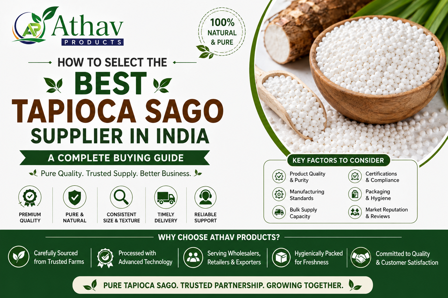  How to Select the Best Tapioca Sago Supplier in India