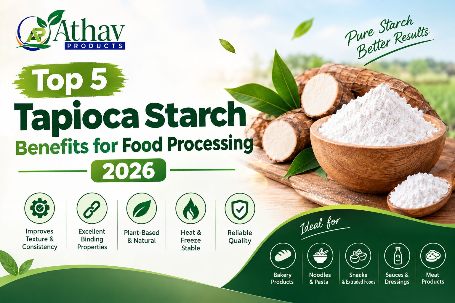 Top 5 Tapioca Starch Benefits for Food Processing 2026 